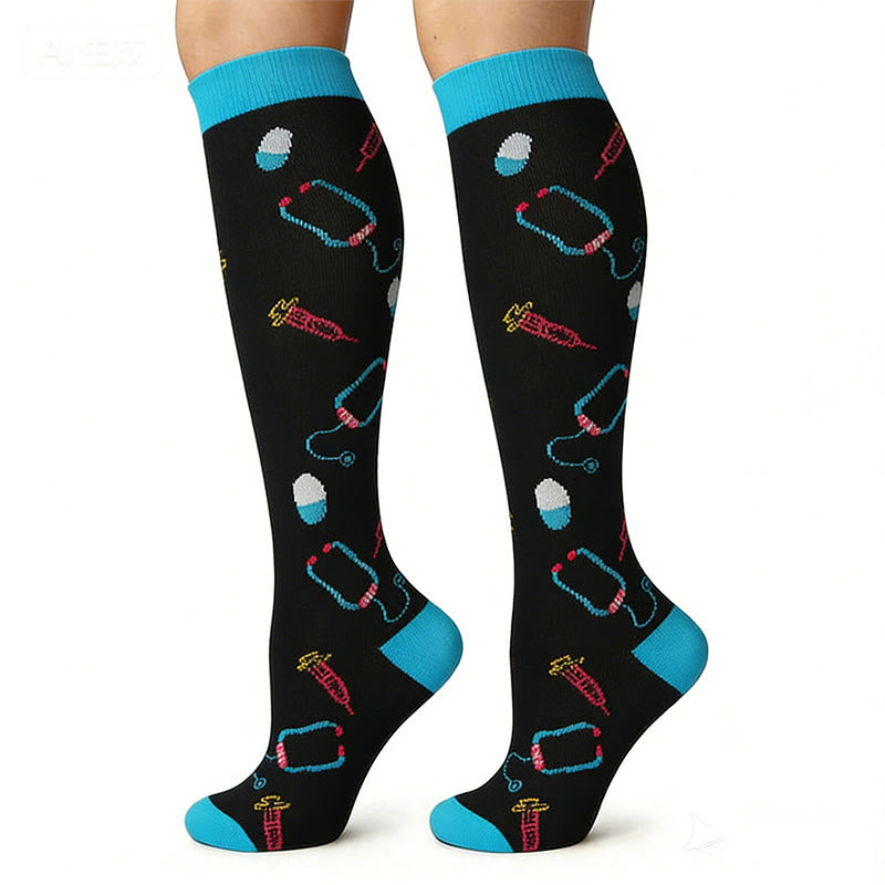 Plusock Color Medical Devices Compression Socks(6 Pairs) - image 7