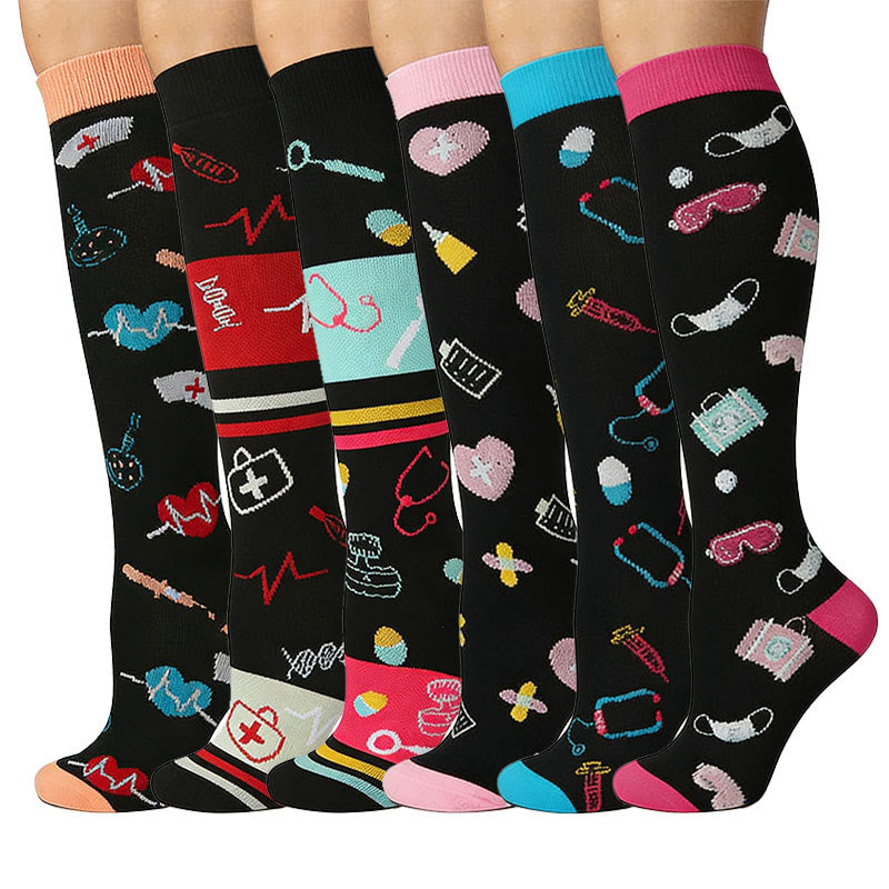 Plusock Color Medical Devices Compression Socks(6 Pairs) - image 1
