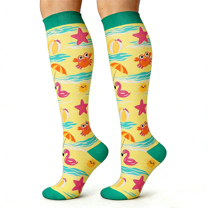 Plusock Cute Animals Compression Socks(5 Pairs) - image 4