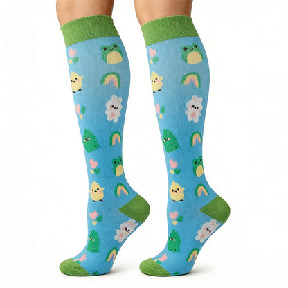 Plusock Cute Animals Compression Socks(5 Pairs) - image 5
