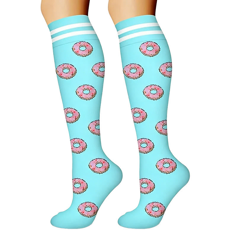 Plusock Hamburger French Fries Compression Socks(6 Pairs) - image 2