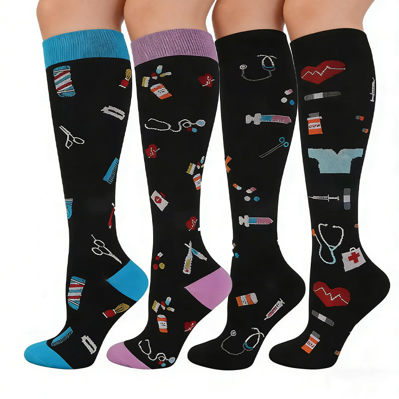 Plusock Medical Supplies Compression Socks(4 Pairs) - image 1