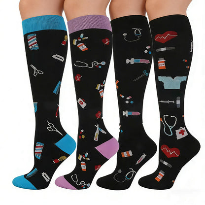 Plusock Medical Supplies Compression Socks(4 Pairs) - image 1