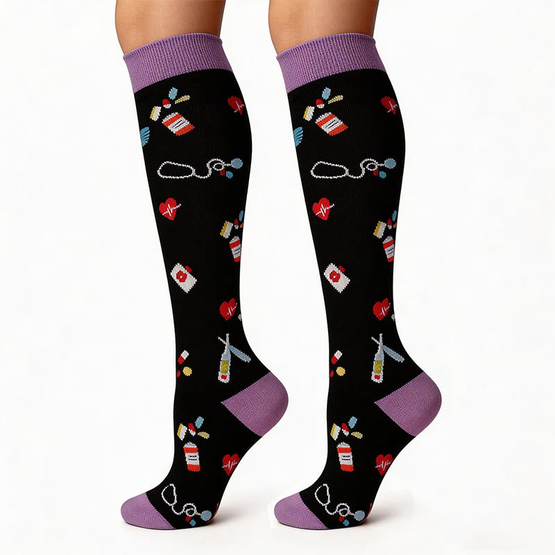 Plusock Medical Supplies Compression Socks(4 Pairs) - image 5