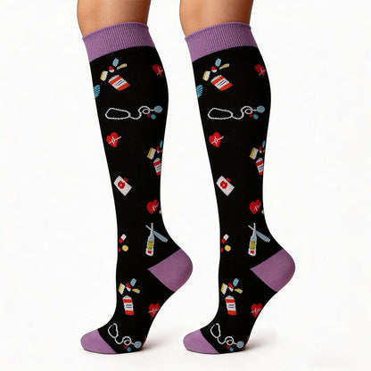 Plusock Medical Supplies Compression Socks(4 Pairs) - image 5