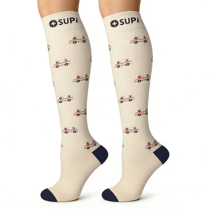 Plusock Medical Pattern Compression Socks(6 Pairs) - image 2