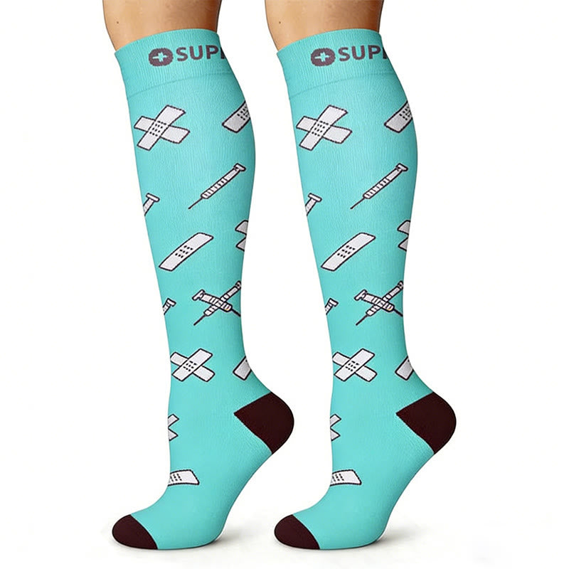 Plusock Medical Pattern Compression Socks(6 Pairs) - image 1