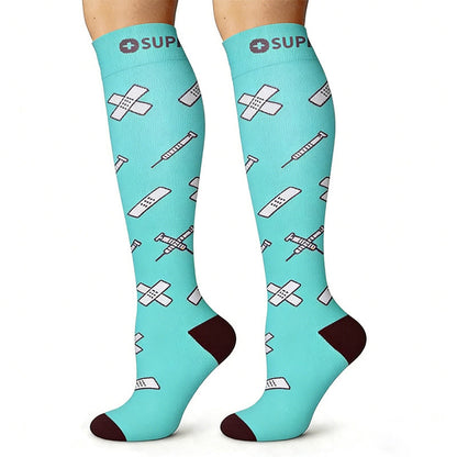 Plusock Medical Pattern Compression Socks(6 Pairs) - image 1