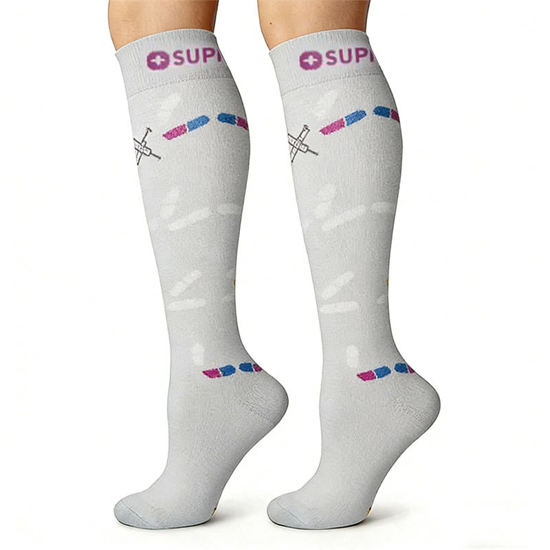 Plusock Medical Pattern Compression Socks(6 Pairs) - image 3
