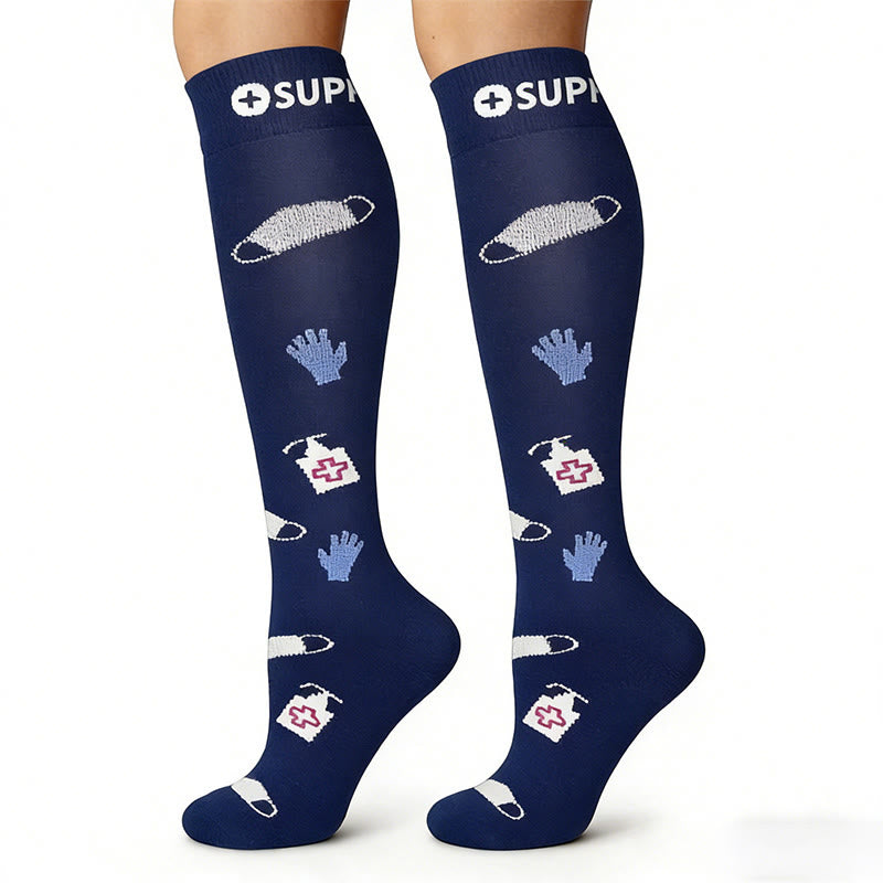 Plusock Medical Pattern Compression Socks(6 Pairs) - image 6