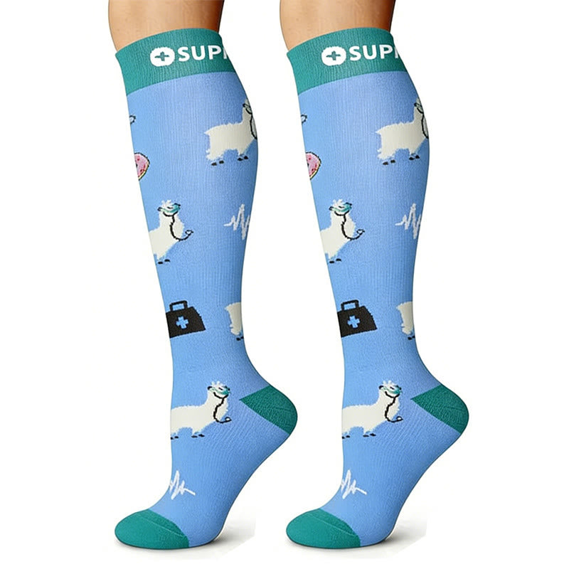 Plusock Medical Pattern Compression Socks(6 Pairs) - image 4