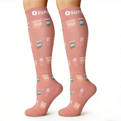 Plusock Medical Pattern Compression Socks(6 Pairs) - image 5