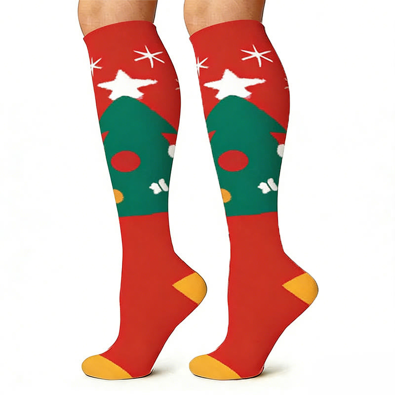 Plusock Elk Snowman Bear Compression Socks(6 Pairs) - image 4