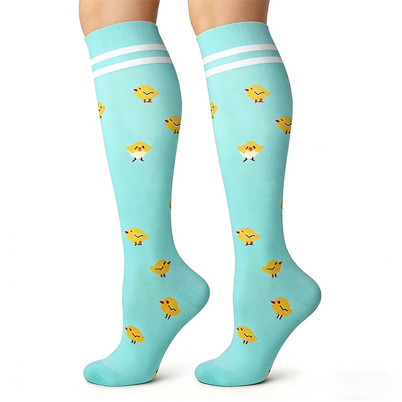 Plusock Colorful Animal Patterns Compression Socks(5 Pairs) - image 4