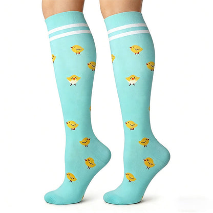 Plusock Colorful Animal Patterns Compression Socks(5 Pairs) - image 4