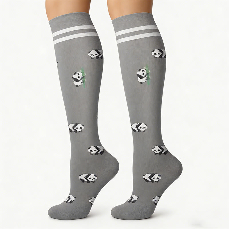 Plusock Colorful Animal Patterns Compression Socks(5 Pairs) - image 5