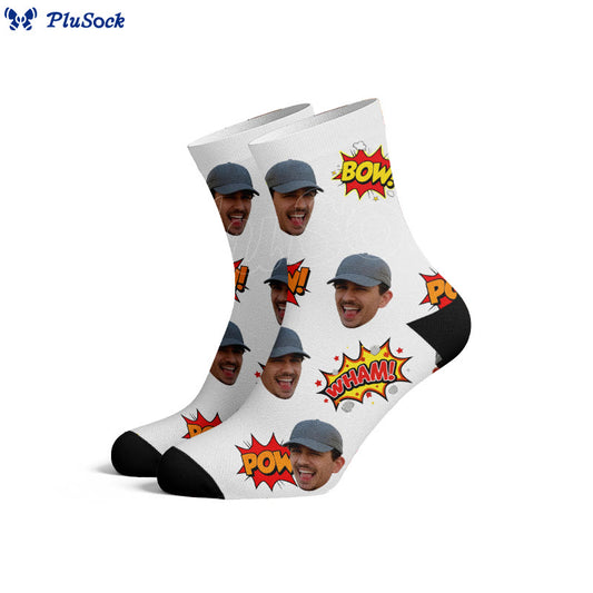 Plusock Custom Face Pop Art Socks - image 0