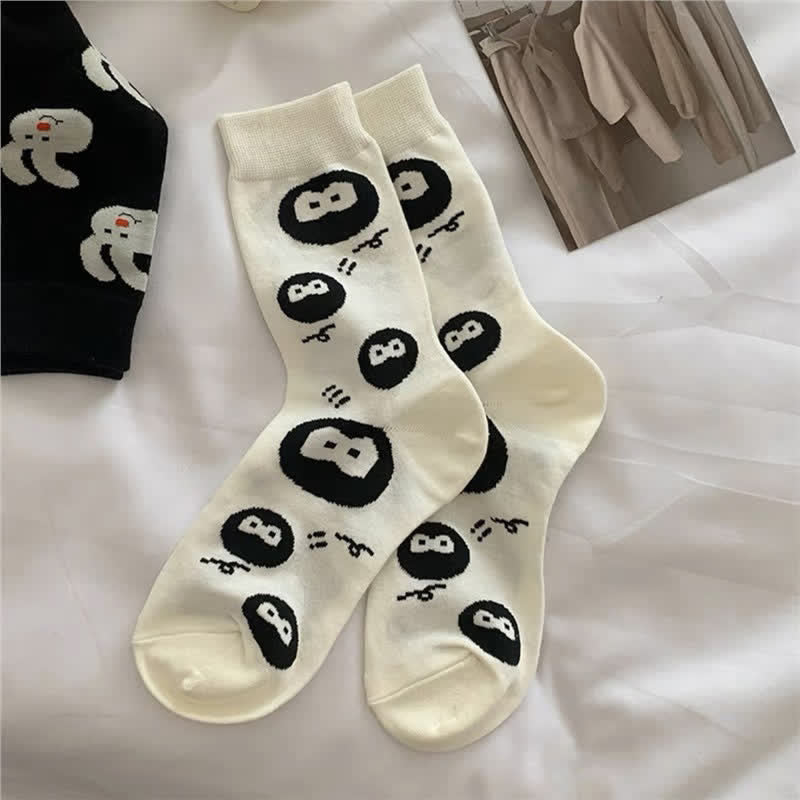 Plusock Polka Dot Rabbit Quarter Socks(4 Pairs) - image 4