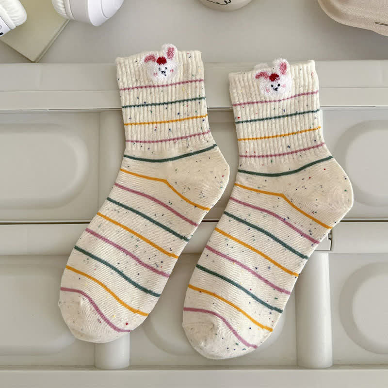 Plusock Cozy Bunny Quarter Socks(5 Pairs) - image 3