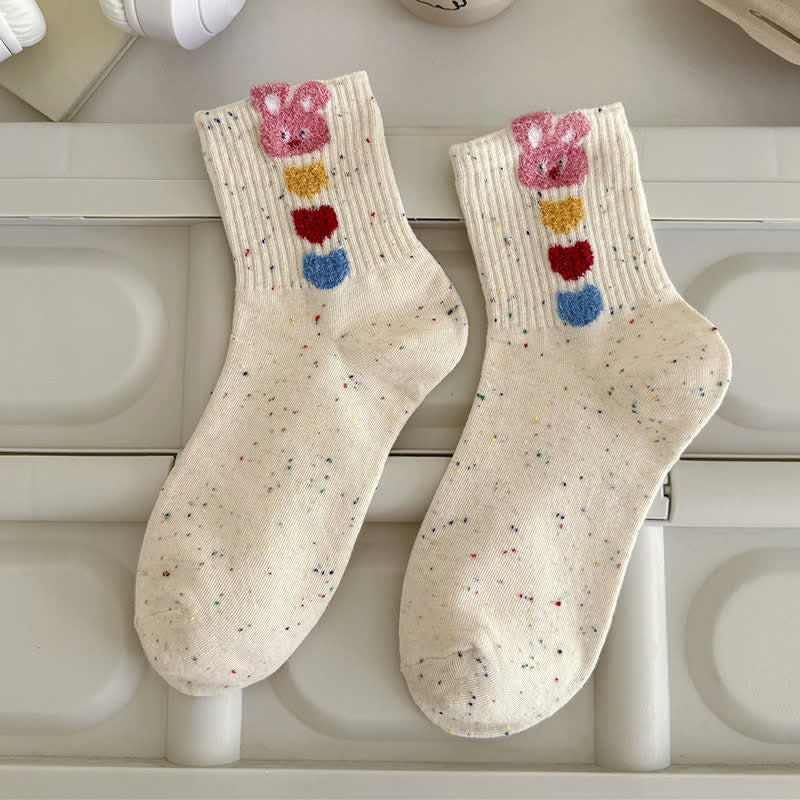 Plusock Cozy Bunny Quarter Socks(5 Pairs) - image 4