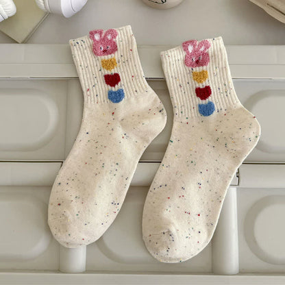 Plusock Cozy Bunny Quarter Socks(5 Pairs) - image 4