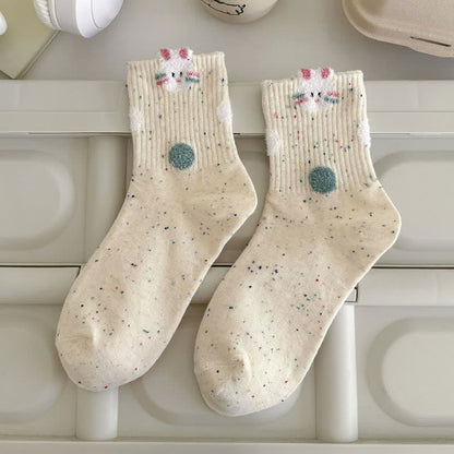 Plusock Cozy Bunny Quarter Socks(5 Pairs) - image 5