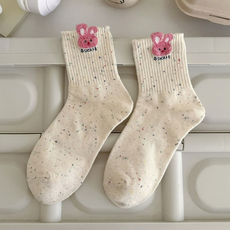 Plusock Cozy Bunny Quarter Socks(5 Pairs) - image 6