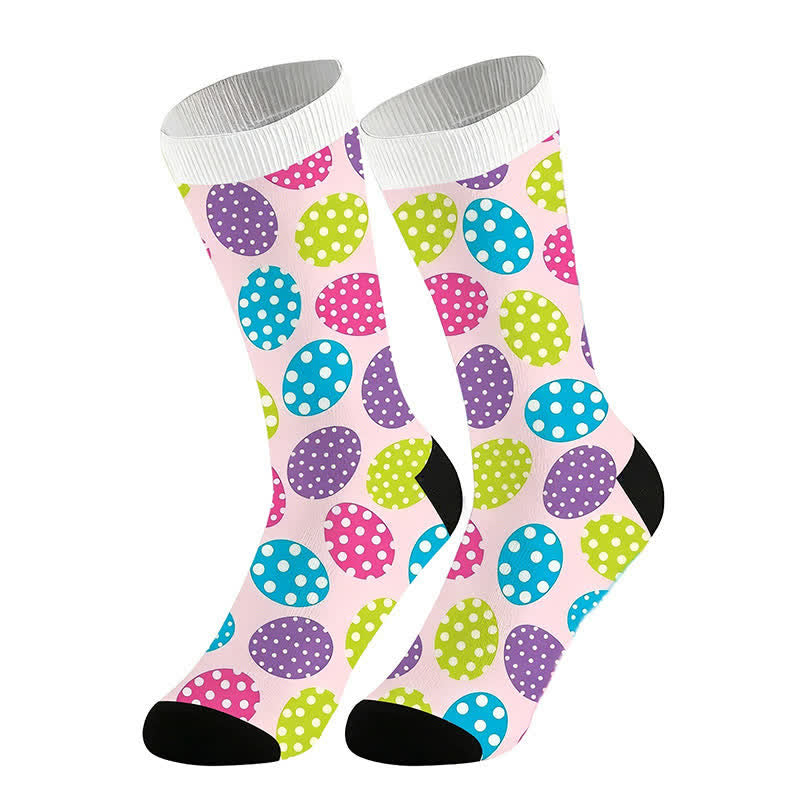 Plusock Oval Dot Quarter Socks(2 Pais) - Pink - EU36-44(US3-11) - image 6