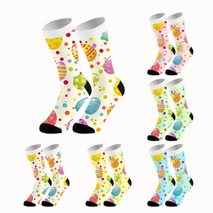 Plusock Pastel Easter Egg Quarter Socks - image 1