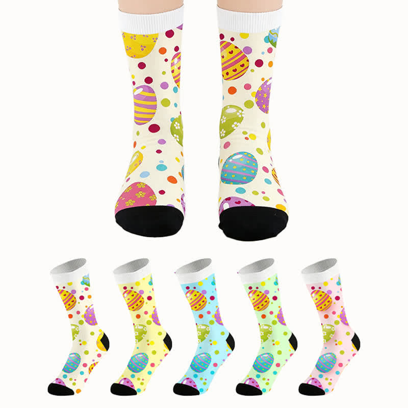 Plusock Pastel Easter Egg Quarter Socks - image 0