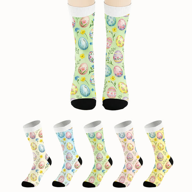 Plusock Pastel Easter Egg Quarter Socks(2 Pairs) - image 0