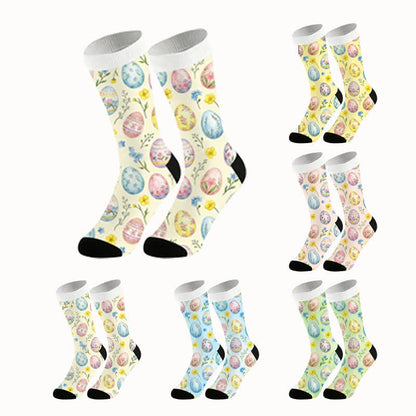 Plusock Pastel Easter Egg Quarter Socks(2 Pairs) - image 1