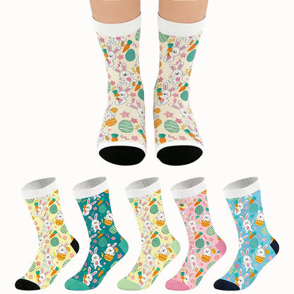 Plusock Easter Bunny Print Quarter Socks(2 Pairs) - image 0
