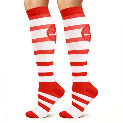 Plusock Medical Pattern Print Compression Socks(5 Pairs) - image 2