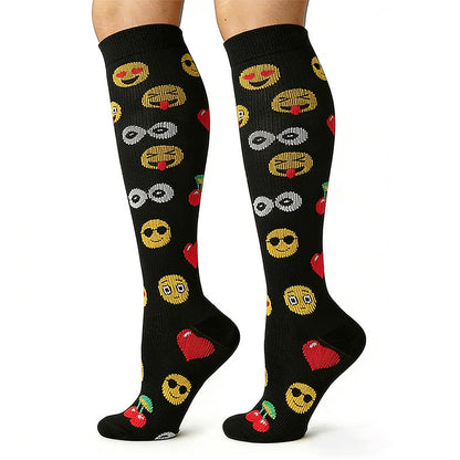Plusock Fun Print Compression Socks(4 Pairs) - image 4