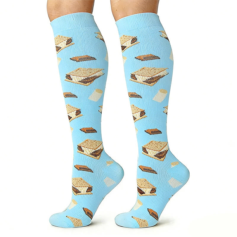 Plusock Fun Print Compression Socks(4 Pairs) - image 5