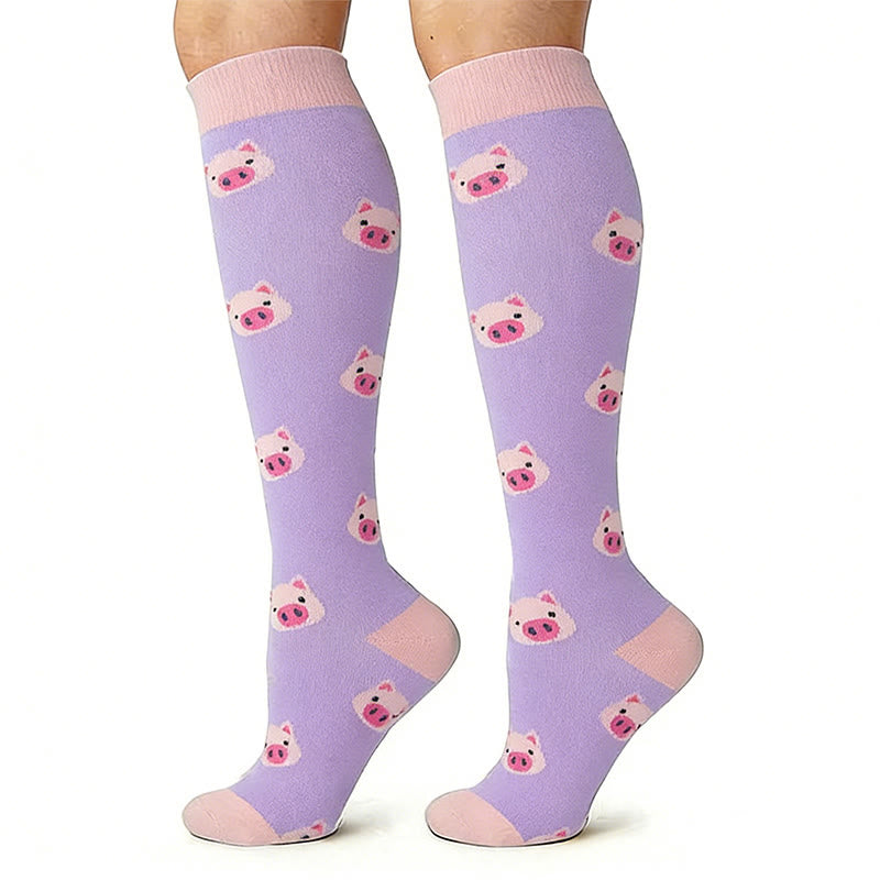 Plusock Unicorn Animal Compression Socks(4 Pairs) - image 3