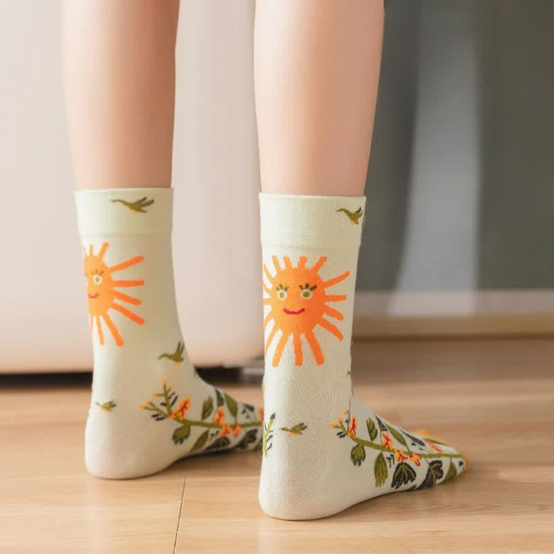 Plusock Stylish Printed Quarter Socks(3 Pairs) - image 3