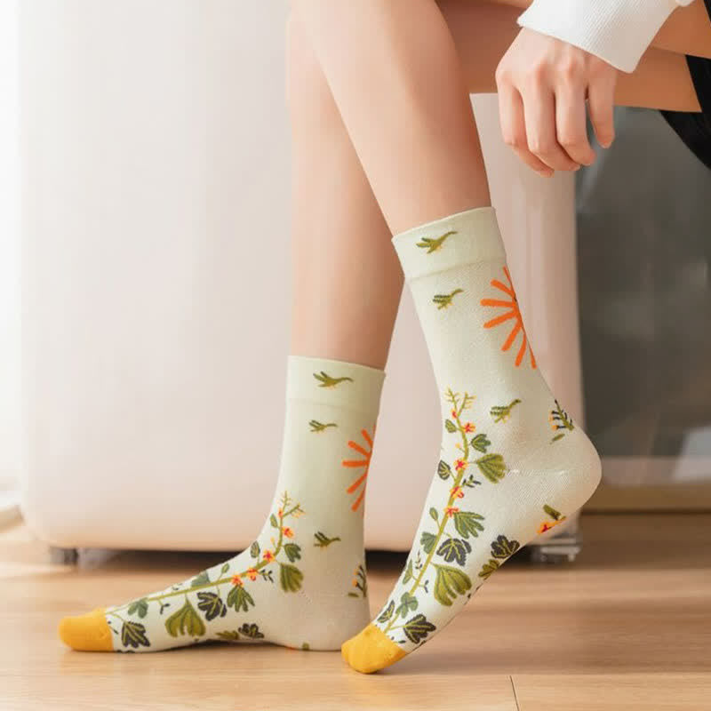 Plusock Stylish Printed Quarter Socks(3 Pairs) - image 2