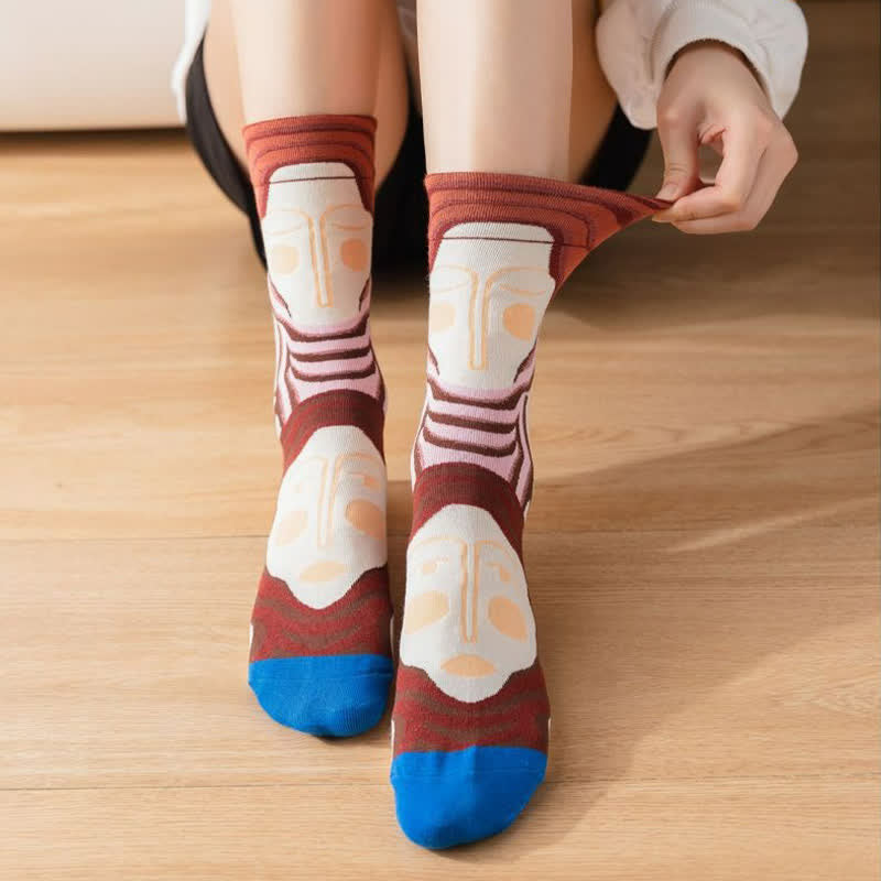 Plusock Stylish Printed Quarter Socks(3 Pairs) - image 5