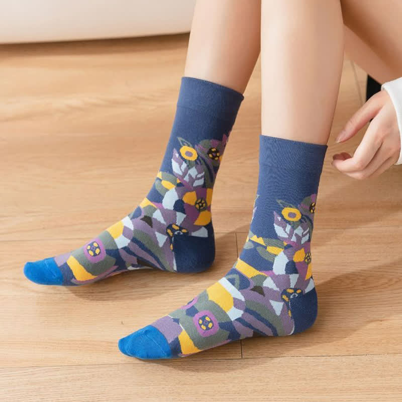 Plusock Stylish Printed Quarter Socks(3 Pairs) - image 7