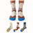 Plusock Stylish Printed Quarter Socks(3 Pairs) - Multicolor - EU36-43(US3-10) - image 0