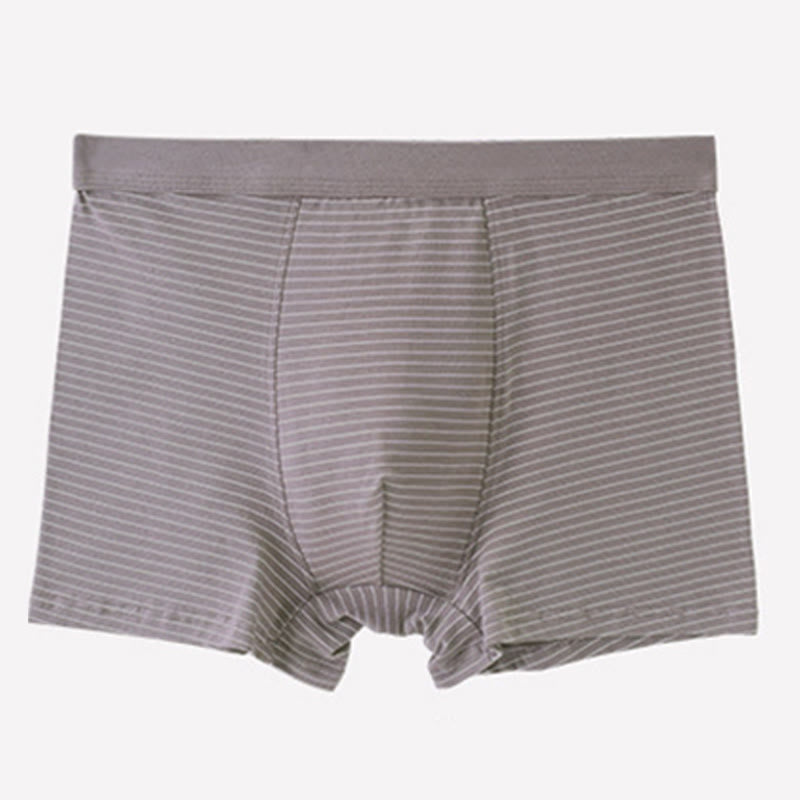 Plusock Cotton Stripe Boxer Briefs - Khaki - 9XL - image 2