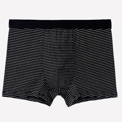 Plusock Cotton Stripe Boxer Briefs - Black - 9XL - image 4