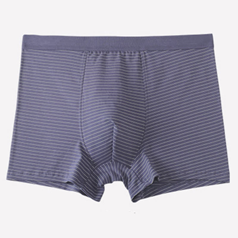 Plusock Cotton Stripe Boxer Briefs - Purple - 9XL - image 3