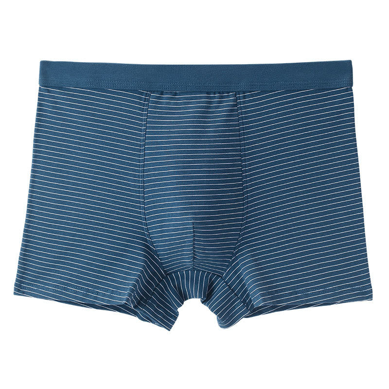 Plusock Cotton Stripe Boxer Briefs - Dark Blue - 9XL - image 9