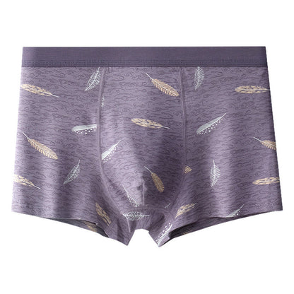 Plusock Cotton Feather Boxer Briefs - Light Purple - 9XL - image 8