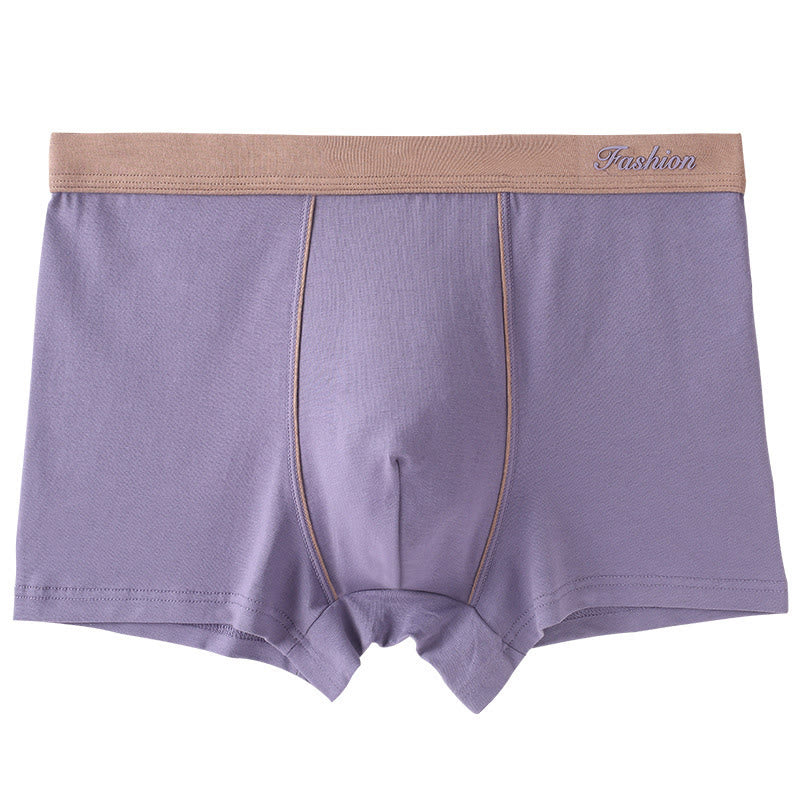 Plusock Solid Color Boxer Briefs - Purple - 6XL - image 7