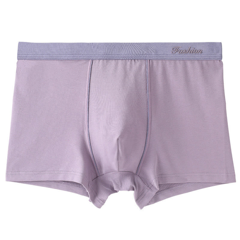 Plusock Solid Color Boxer Briefs - Light Purple - 6XL - image 6