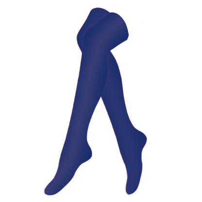 Plusock Rose Navy Blue Black Thigh High Compression Socks(3 Pairs) - Navy Blue - S/M - image 8